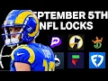 25-0 NFL PRIZEPICKS Today Week 1 25 FREE NFL Best Bets Predictions and Player Props