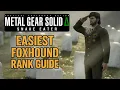 EASIEST Foxhound Rank Guide - Metal Gear Solid Delta Snake Eater