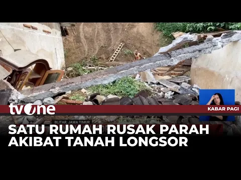 Rumah Warga Blitar Rusak Parah Imbas Diterjang Longsor