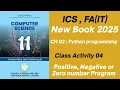 Check if Number is Positive Negative or Zero in Python Class Activity 11th Computer Science