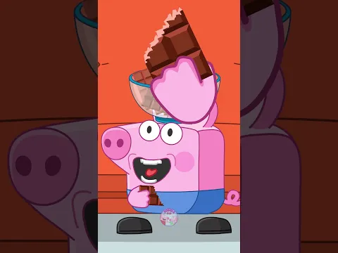 George the pig shows his strength #animationmeme #funny #peppapigparody #animation #peppapig #george