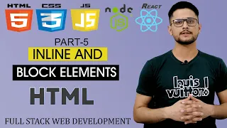 HTML Inline and Block Elements inline block elements list full stack web development
