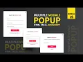 Create Multiple Modals on web page using single JavaScript Modal using HTML CSS JavaScript
