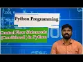 LEC20 Python Programming Control Flow Statements Conditional in Python by Mr D Sandeep