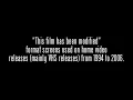 This Film Has Been Modified Format Screen VHS tapes