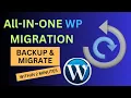 How to Migrate Your Website with All-in-One WP Migration Plugin 100GB Free File Upload