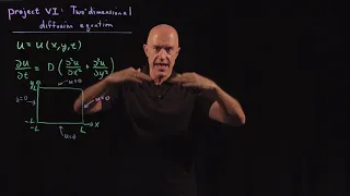 Project VI Two-Dimensional Diffusion Equation Lecture 74 Numerical Methods for Engineers