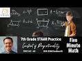 7th Grade STAAR Practice Constant of Proportionality 7 4C -
