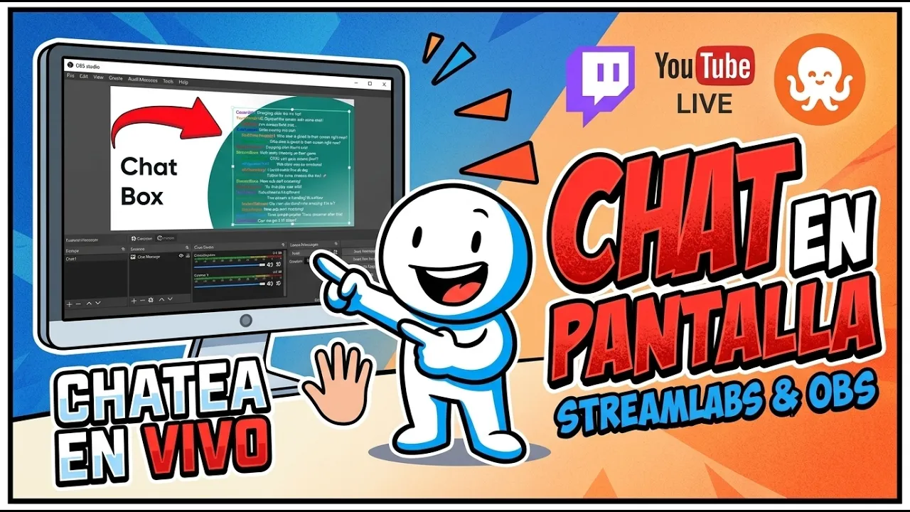 Pon el CHAT de TWITCH / YOUTUBE en tu OBS en 3 MINUTOS 🚀