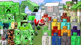 What Minecraft Creeper can Defeat the Most Golems in a Row?