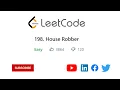 198 House Robber Java - Leetcode
