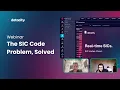 Webinar The SIC Code Problem Solved Introducing Real-Time SIC Codes RSICs