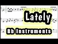 Download Lagu Lately I Tenor Sax Soprano Clarinet Trumpet Sheet Music Backing Track Play Along Partitura
