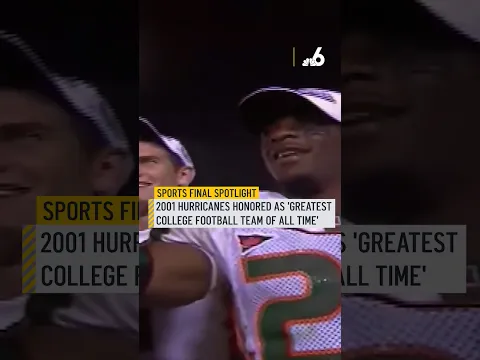 2001 Hurricanes honored as 'greatest college football team of all time'