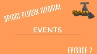 Bukkit Tutorial Episode 2 Event Handlers