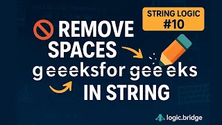 Remove Spaces in String Clean Java Logic Explained Problem Solving
