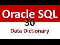 Oracle SQL Developer Tutorial For Beginners 30 - DBA Info Data Dictionary