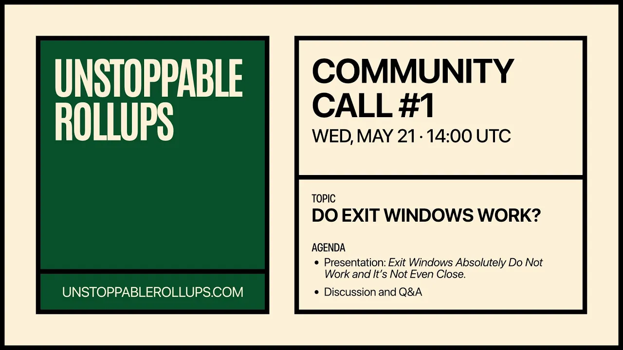 Community Call #1