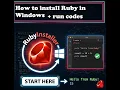 How to install Ruby on Windows 11