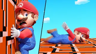 Mario Oiled and Sticky try to save the princess with Pacman's help