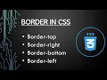 Lecture 18 CSS border Css Tutorials Urdu Hindi border-top border-left border-bottom border