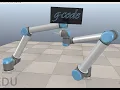 Synchronous trajectory planning for Universal Robots Simulation on vrep Kinematics on Java