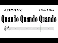 Download Lagu Quando Quando Quando Alto Sax Sheet Music Backing Track Play Along Partitura