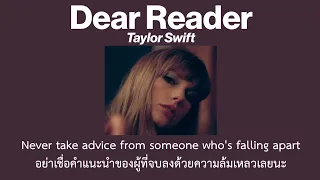 Download Lagu Dear Reader Taylor Swift