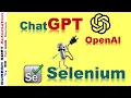 Selenium Automation Testing using ChatGPT OpenAI