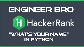 What s your name HackerRank Solution in Python