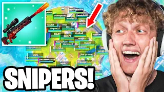 I Hosted a SNIPER Only Tournament In Fortnite Reload Aimbot