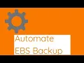 How to Create Automated Backup of EC2 and Volume on AWS