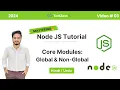 Node JS Tutorial Core Modules in Node JS Global Non-Global Explained Hindi Urdu
