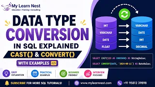 Data Type Conversion in SQL CAST CONVERT Explained with Examples SQL Tutorial