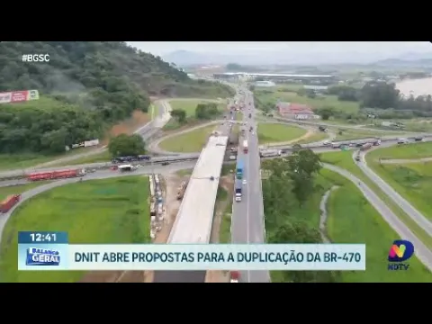 DNIT inicia processo de contratação de projetos para duplicação da BR-470