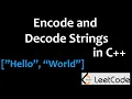 Encode and Decode Strings - C