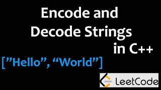 Encode and Decode Strings - C