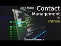 Build a Contact Management Python Projects GANESHRAWATZ