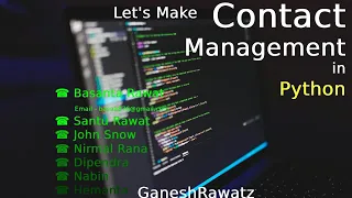 Build a Contact Management Python Projects GANESHRAWATZ
