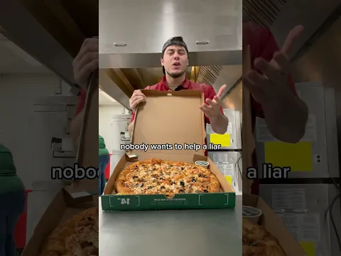 Why would you LIE to the pizza guy?!? #youtube #shorts #viralvideo #pizza #youtubeshorts #trending
