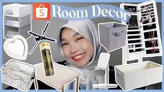 Download HUGE SHOPEE ROOM DECOR HAUL PART 1 | Fluffy carpet, Full length mirror, Organizer, Anime, Cloth rack MP3