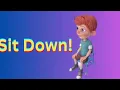 stand up sit down song | sit down stand up song | stand up sit down | Child learning factory
