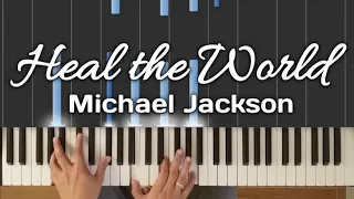 Heal the World - Michael Jackson | Piano Tutorial with Lyrics \u0026 Chords