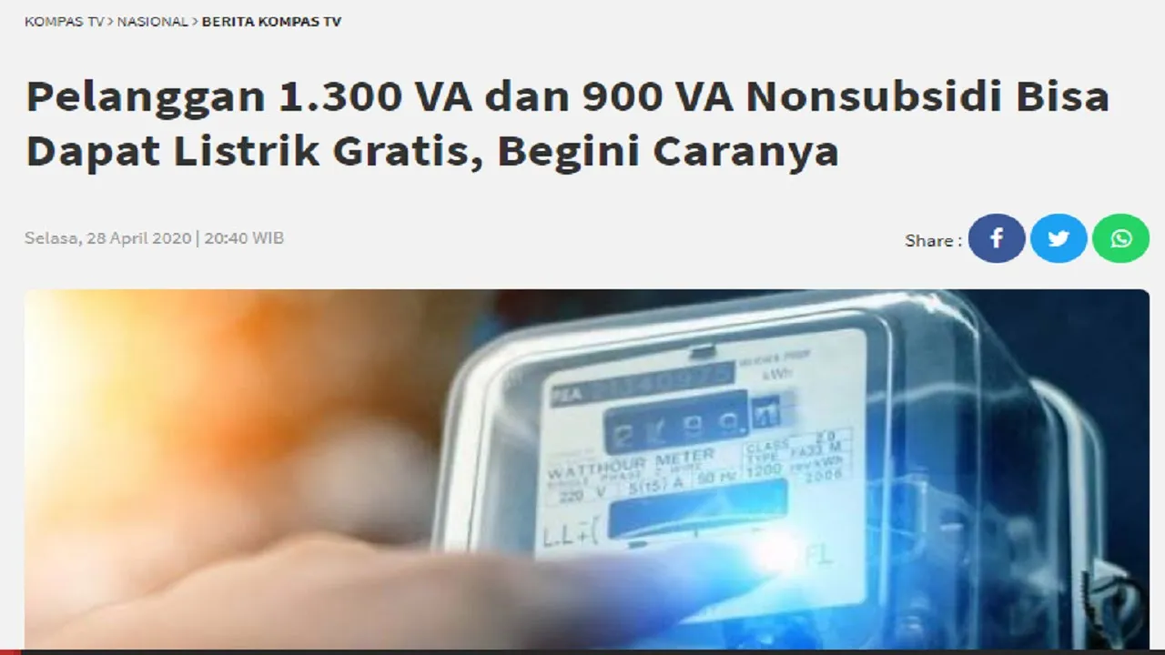 BELI PULSA 50 RIBU DAPAT 150 KWH - SUBSIDI LISTRIK 2021