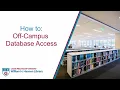 Off Campus Access