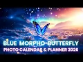 Stunning Blue Morpho Butterfly Printable PDF Planner 2026