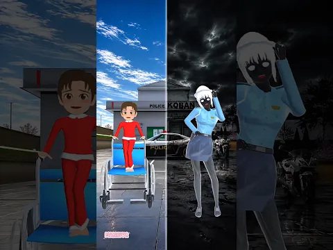 Siang dan Malam di Kantor Polisi 😱😆 #viral #sakuraschoolsimulator  #dramasakura #yutadanmio