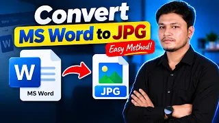 How to Convert MS Word to JPG | Word to JPG Image Converter | Image or Picture Save