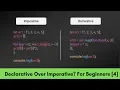 Declarative Over Imperative Style - React For Beginners 4