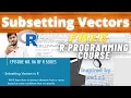 Subsetting Vectors in R FREE R Course Episode No 06